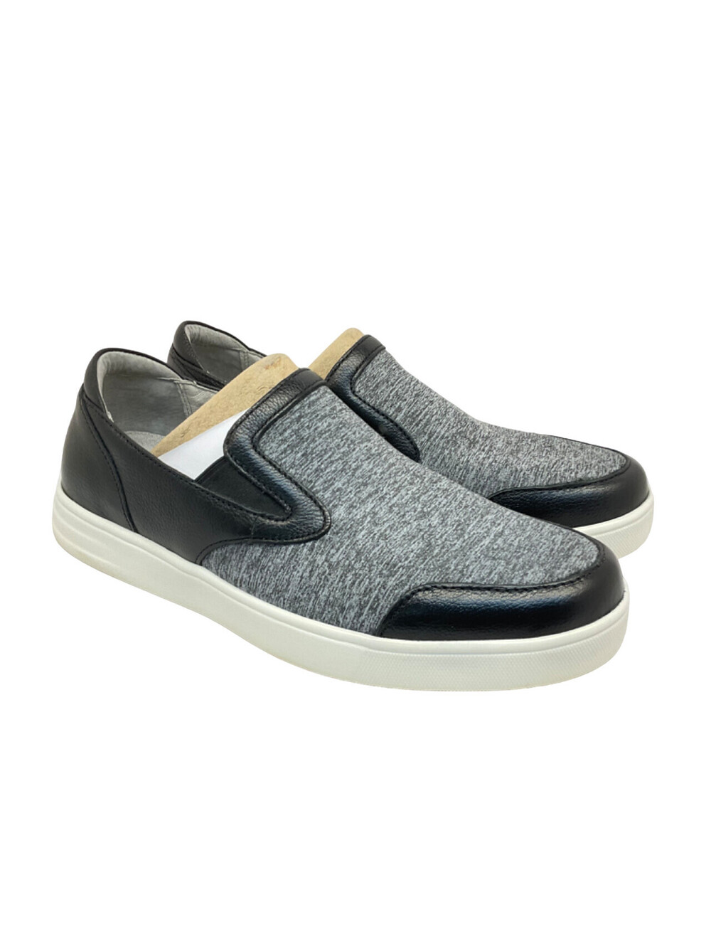 Alegria Men’s Slip-On Bender Casual Shoes 9060 Black/Grey Size 10M (43)